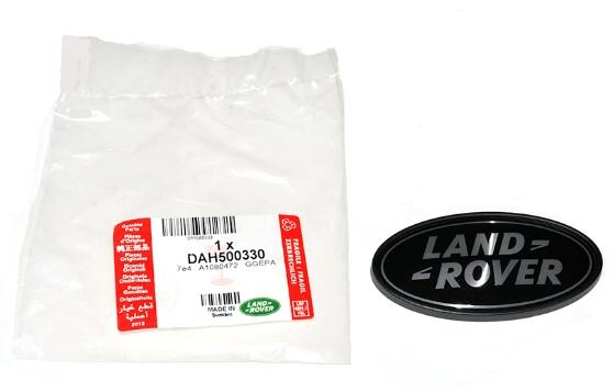 Эмблема крышки багажника (черный/серебристый) LAND ROVER (DAH500330||LAND ROVER)